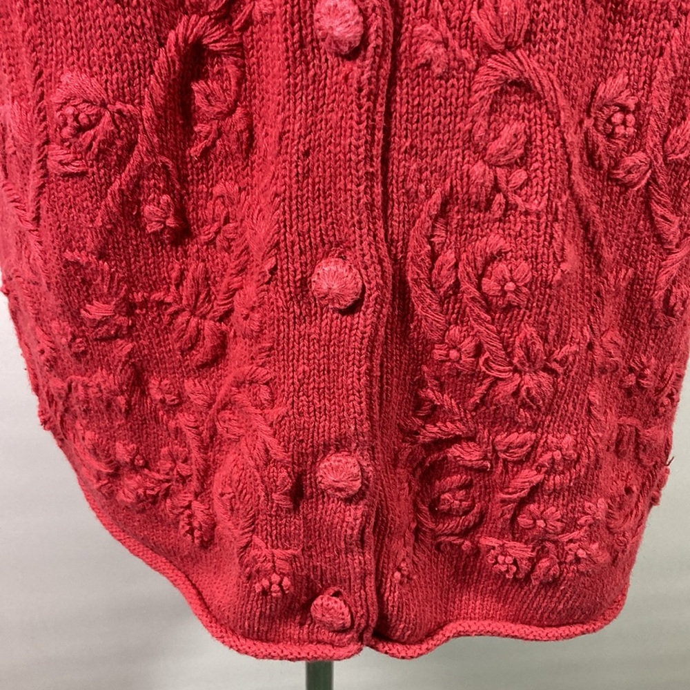 Style New York Embroid Front Solid Back Long Vest Size M - Picture 3 of 8